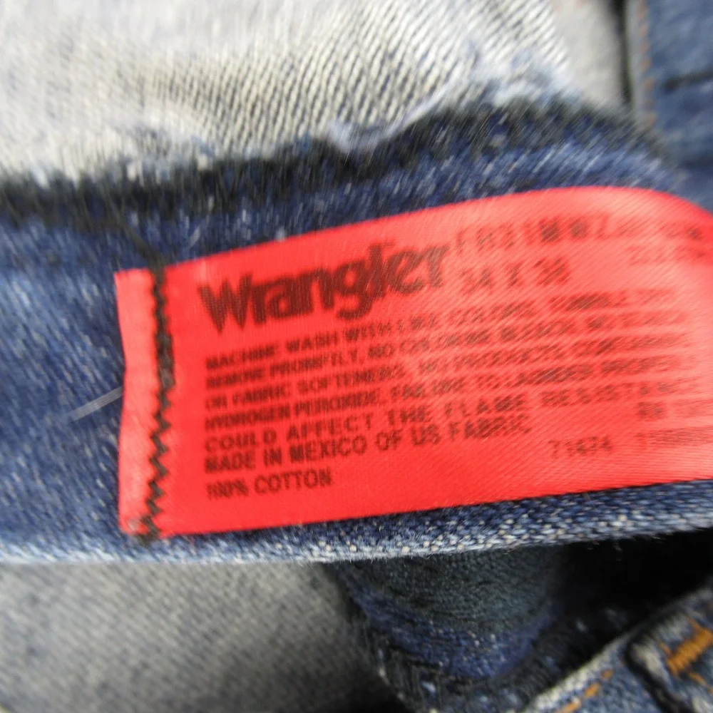 Wrangler FR Jeans Mens 32x37 Dark Wash Denim Flame Resistant Relaxed Fit Bootcut